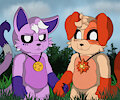 Mooncat & Solar by Darknetic2
