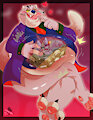 [Commissioned] Fat Cat Bat Snack by NefariousMaximus
