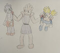 Hitmonchan babysits Tyrogue and Knuckle Joe by Acutie