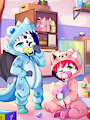 Sleepover with Tavaron by RickSoftpaw