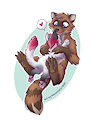 Cuddling with Garuo (Valentine 2024) by RickSoftpaw