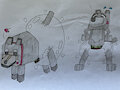 Minecraft Wolf And Winston by PinatasNPampers