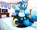 Kitty in diapers
