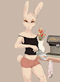 Barista bunny by Kallax