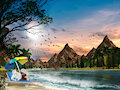 Serene Beach Relaxing! by TheArtisticSoul