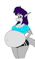Pregnant Pred Saki (black shorts alt)