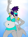 Saki as a Belly Dancer by SeasideLemons
