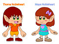 Thoma and Maya's casual clothes