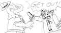 Brok and Mink Fanart by Jolly
