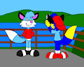 Alex the Fox Taking a Photo to Julian