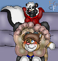 Foot Stool Kitty by TheRedSkunk
