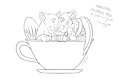 Coloring page for Jamu and Pantheritty