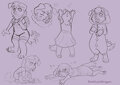Smol puppy doodles by DemiLustDragon