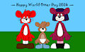 Happy World Otter Day 2024 by CartoonFoxArt2002