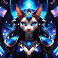 AI Cat With Blue Eyes