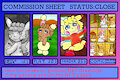 commision sheet