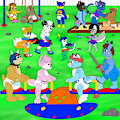 Party at Sams House by FoxPatronus