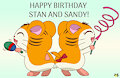 Happy Birthday Stan and Sandy by pichu90