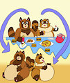 eatting with Nukko