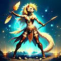 Warrior Wolf Woman