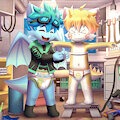 Commission - Babs Creating Invention