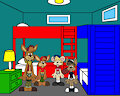 Skippy and Brucie in Pants Down with Zyair and Spencer