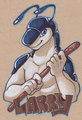 Larry badge
