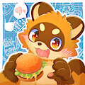 Tanuki's burger!!