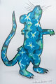 "Forget-Me-Not" (Mixed Media Illustration) by draconicdreamsart