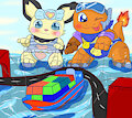 bass and feesto play by HangyakuNeko