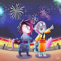New Years fireworks! by Fynnley