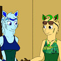 The Changing Room (Lisa and Marissa Ref Sheet) by ScouttheCat02