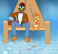 Fishing Ducks -By NazzNikoNanuke-