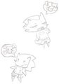 Sonic(a) and Shadow Chibi by NyaFaker