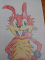 Hyperactive rabbit drawing by SpyrotheDragon2022