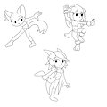 Unfinished character pieces