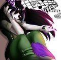 Listening to Music, Listening her heart by WolfLady