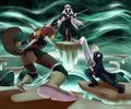 Battle in the lifestream [FF7] by Arwyn