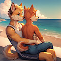 Big brother hug by DainenDog