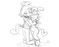 Ani and White - Reunion (sketch) by andybunny