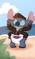 Stitch's Padded Pride by YoungAtHeartBear