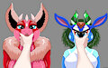 Adelina and Petra Muzzle Grab - HeartlessAngel3D by HeartlessAngel