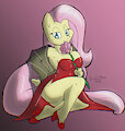 Fluttershy Pin up by TheBurningDonut