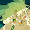 Nanachi hugging its tail.