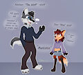 Pair o' Wolves! by GreenieGhost