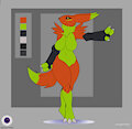 Acid Orange Renamon Adopt-CLOSED