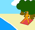 Ty's Naked Beach Day by TerryTheBlueFox