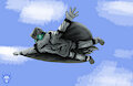Flying pupper by TheSlimeDragon