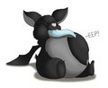 Followed by a Stuffed Bat by WaffleFox