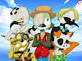 Heroes of Hamurnest in the style of One Piece!